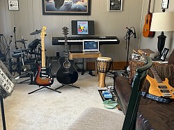 A closer look of recording and lesson room